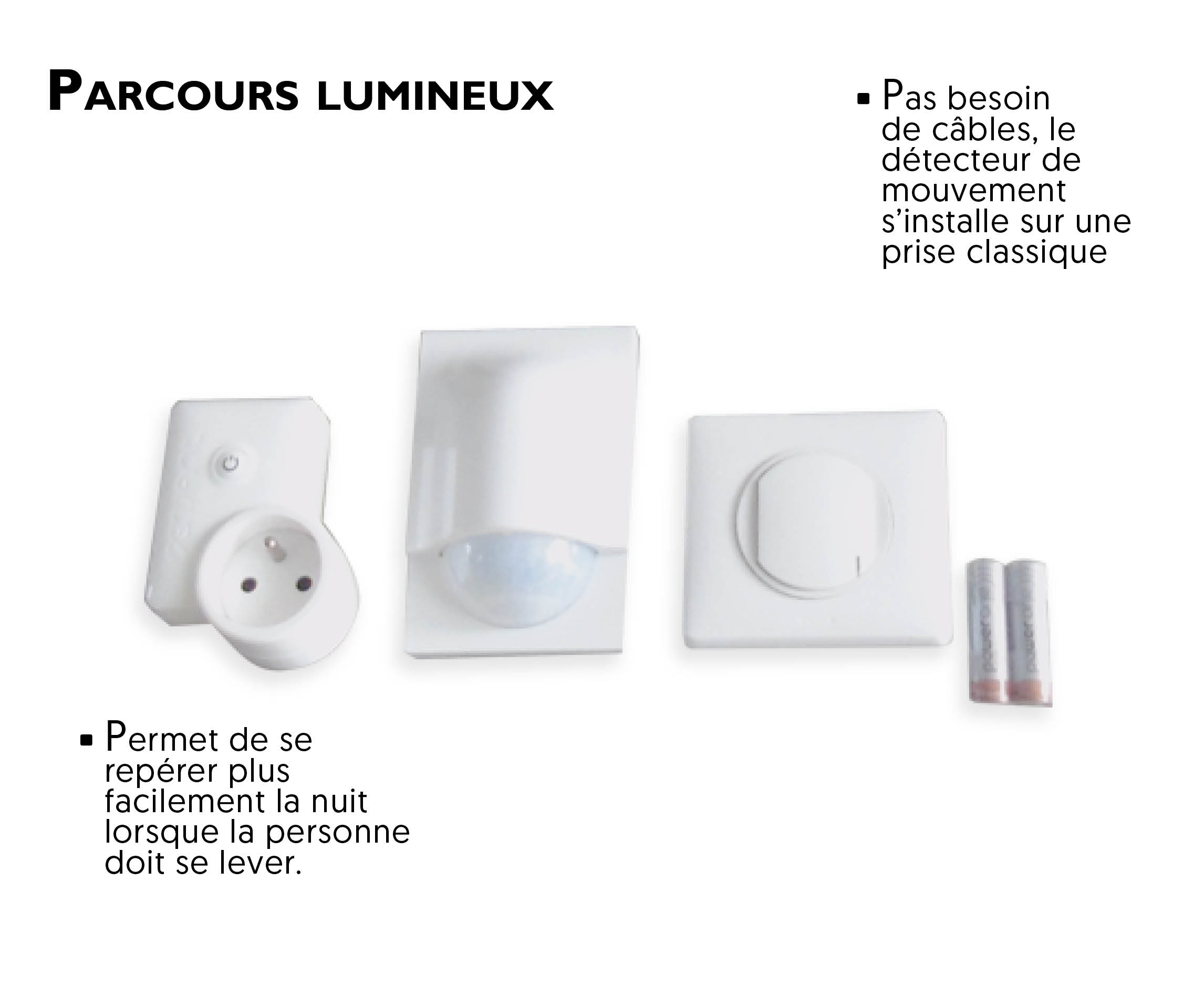 option parcours lumineux